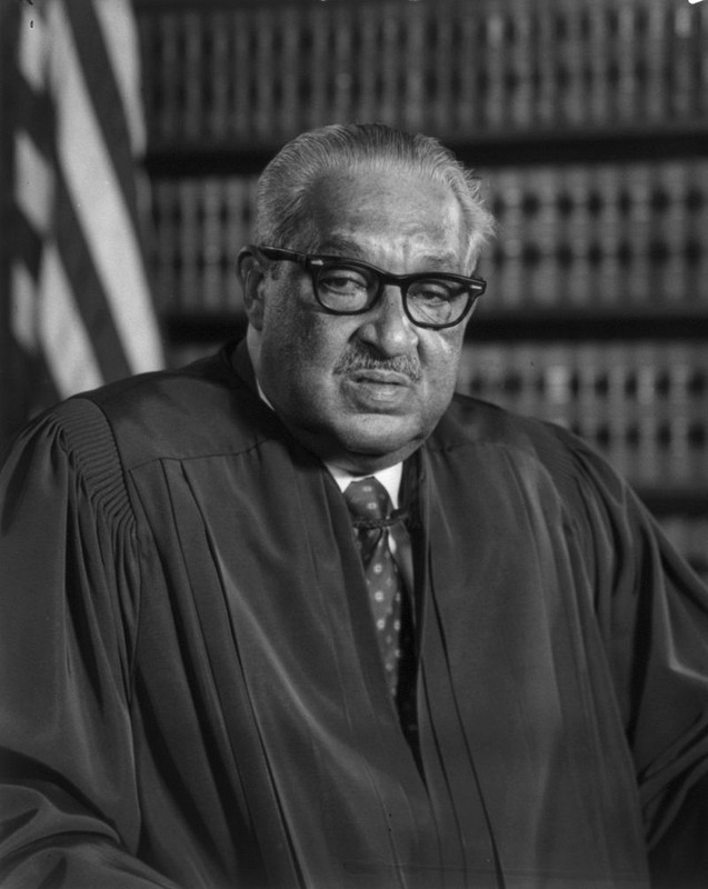 Thurgood Marshall as Associate Justice of the Supreme Court, 1976. 