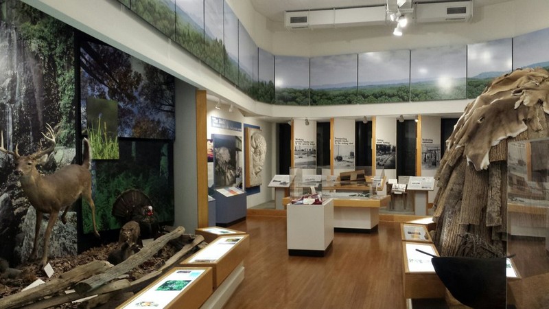 View inside the museum