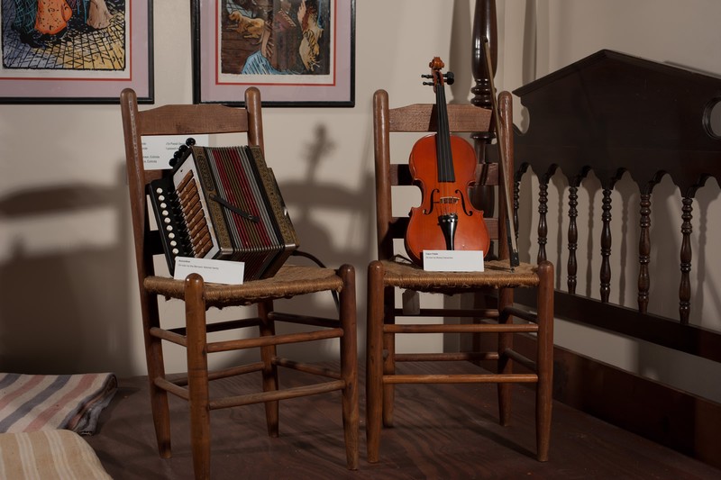 Part of the exhibit devoted to local music.