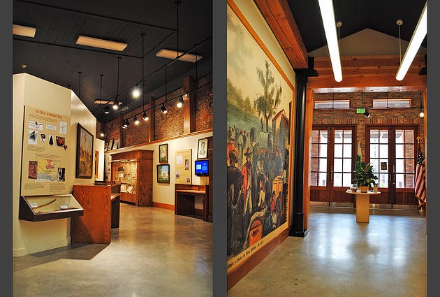 The museum's interior.