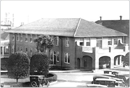 The building as it looked when it served as Letterman Hospital (image from the National Parks Service, Prisidio website)