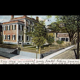 A historic view of the house from Brown University.