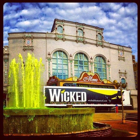 Obviously Wicked is playing, but why the green water?