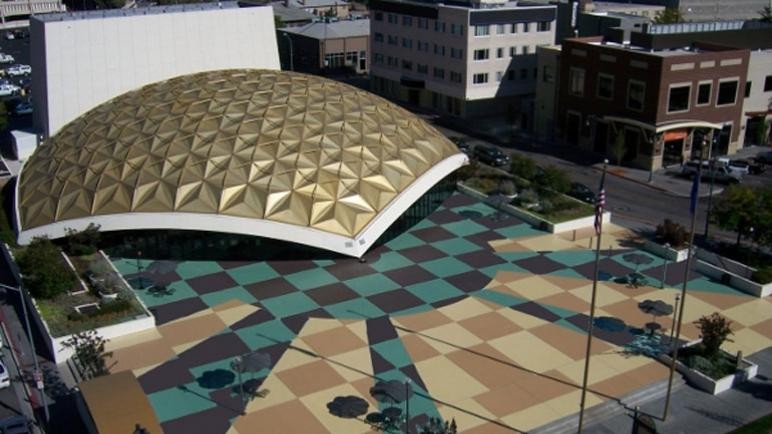 View of the theater from above