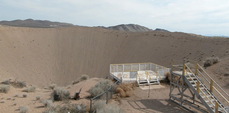 The observation deck and stairway to a higher platform