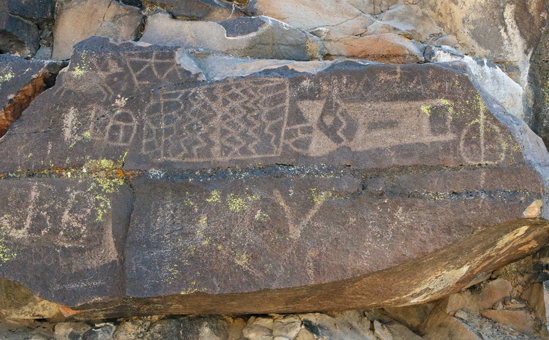 Some of the petroglyphs