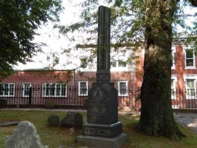 Prince Hall Memorial, erected June 24th, 1895 by the Prince Hall Masons (image from Historic Markers Database)