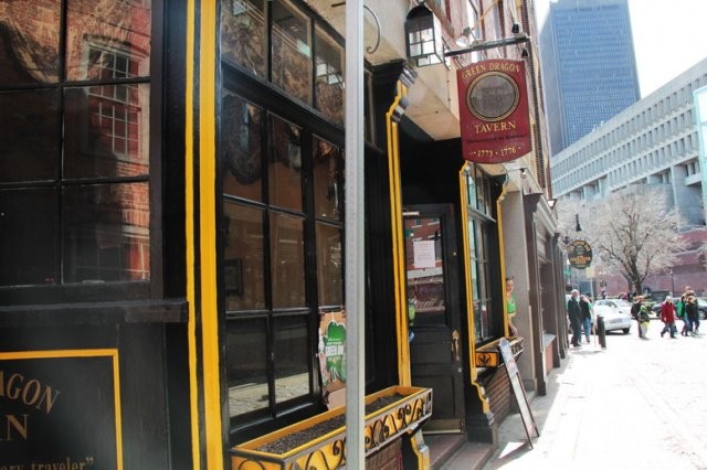 The current Green Dragon Tavern of Boston (image from Somers Pubs)