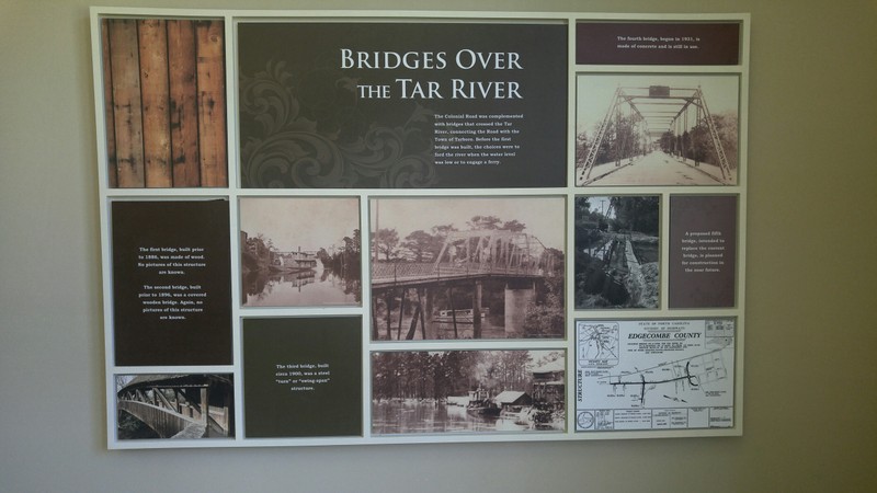 The Colonial Road was complemented with bridges that crossed the Tar River, connecting the road with the Town of Tarboro. (photo by: Kayla Greene)