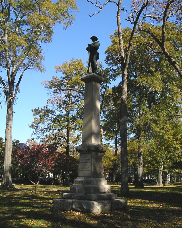 The Confederate Statue honors the Confederate soldiers of Edgecombe County and was erected in 1904.