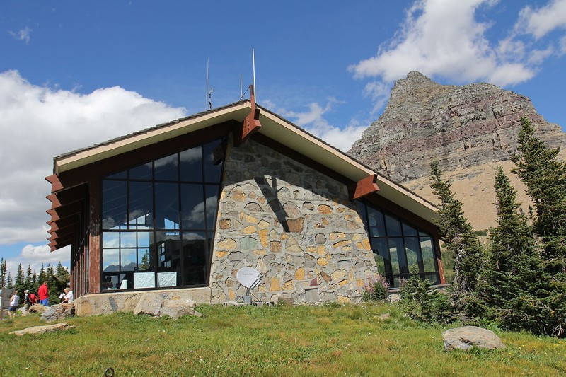 Built in 1966, the Logan Pass Center is the busiest of the three visitor centers at Glacier National Park. 