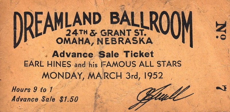 A ticket to The Dreamland Ballroom.