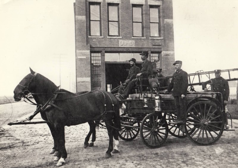 The first five Black firefighters in Omaha.  Source:  Great Plains Black History Museum