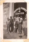 Here is a photo of members outside the DePorres center on 24th and Grace Street. This was the second location the DePorres club met at, they left later due to inability to pay rent and moved to another location.