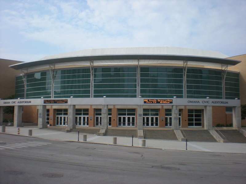 Omaha's Civic Auditorium shortly before its demolition in 2016