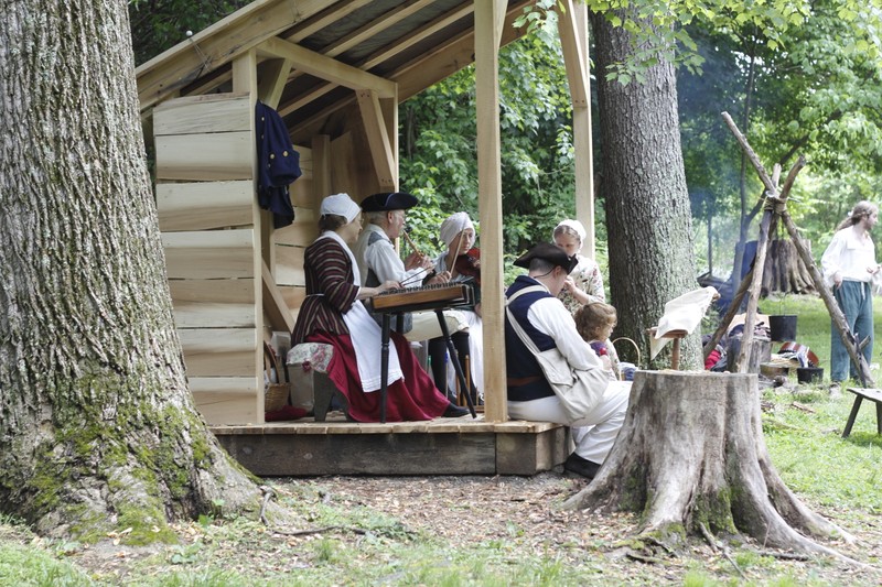 A scene during the Market Fair at the Claude Moore Colonial Farm