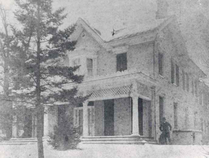 Cedar Hill in February 1887. The man standing near the house is probably one of Frederick Douglass's sons or grandsons.
Source: NPS