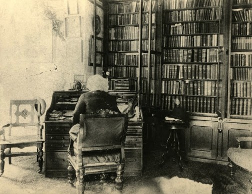 Frederick Douglass in His Study at Cedar Hill. Source: Frederick Douglass National Historic Site, National Park Service