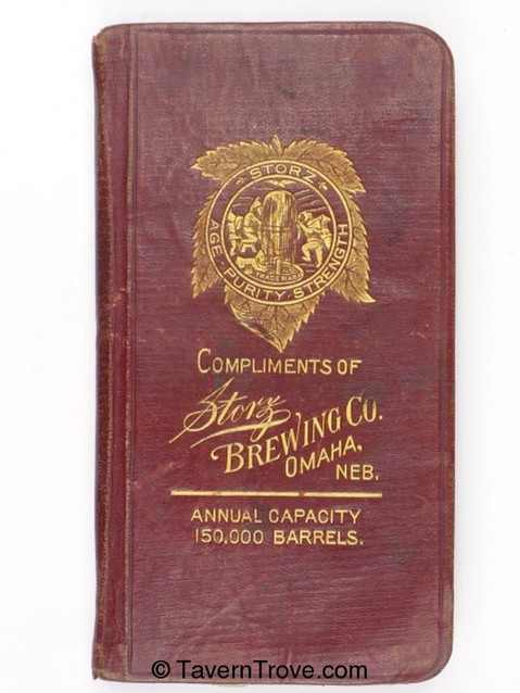 1906, book highlights the selling points of Storz beer