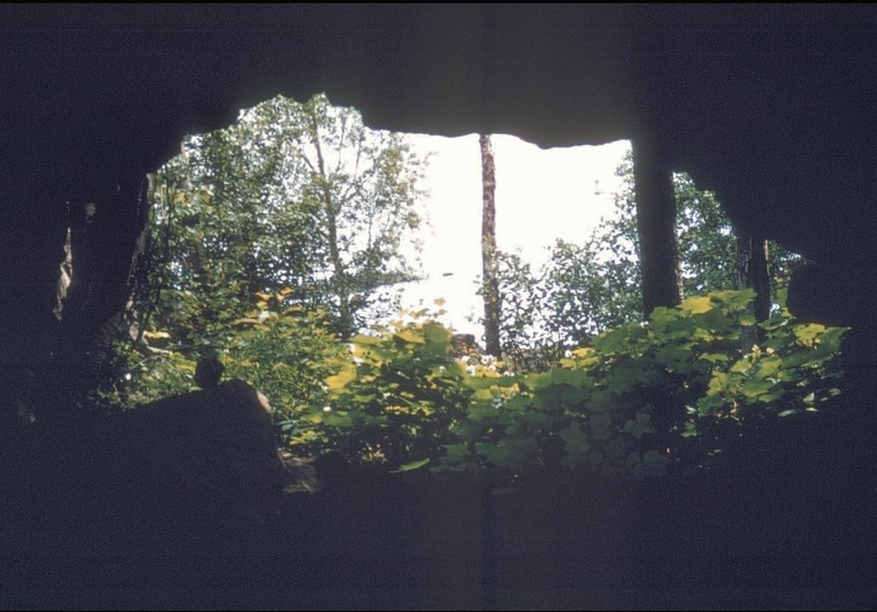 Entrance to one of the shafts at the site