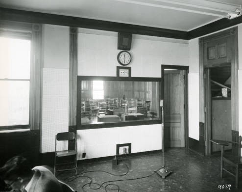 School of Speech classroom in John Plankinton mansion circa 1953