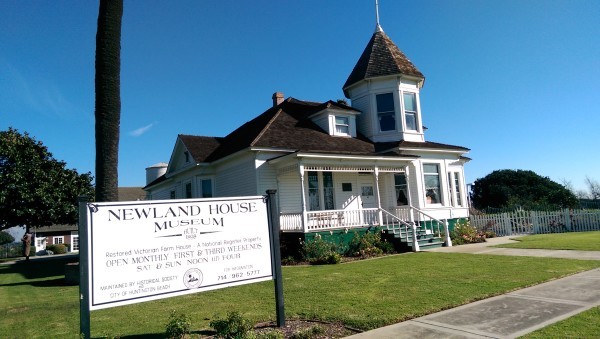 Newland House Museum is located in the Newland Shopping Center, Beach Boulevard and Adams Avenue, in Huntington Beach, California.