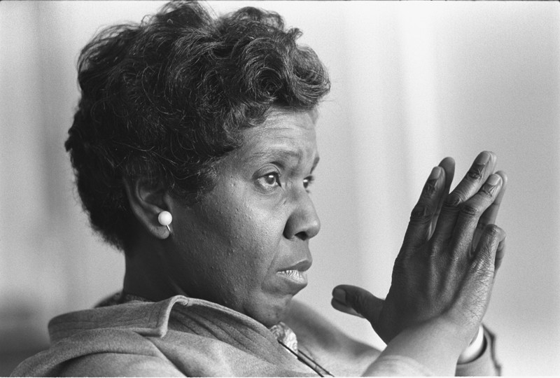 Barbara Jordan, October 18, 1976. 

Photo B6015-20: Frank Wolfe. Courtesy LBJ Library Photo Archive. 