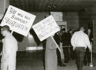 UT students continue their protest against segregation at the drag theater.

Source: Nicar, Jim. "How UT Students – and Eleanor Roosevelt – Integrated the Drag." UT History Corner.