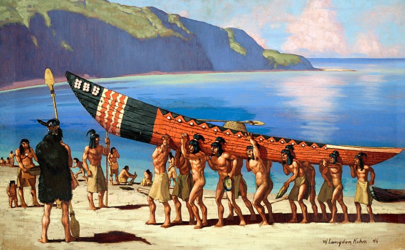 The numerous Chumash near Buenaventura were friendly to the Spaniards. Their long seagoing canoes and basket-weaving were feats of engineering, and highly prized throughout California.