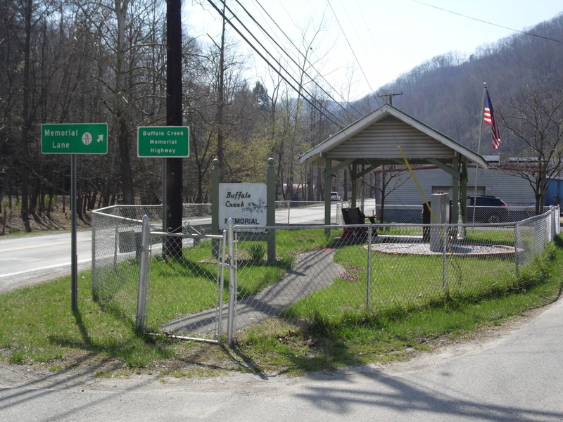 The north entrance of the Buffalo Creek Flood Memorial
Photo by Devon M. Goodman