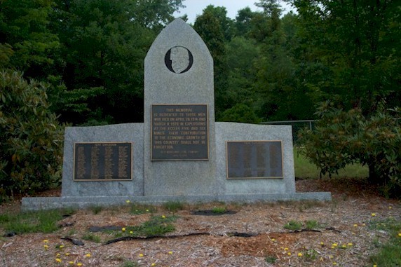 Memorial dedicated to the miners who lost their lives