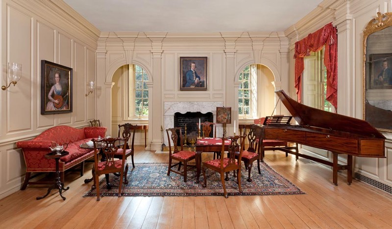 The large parlor within Wilton.