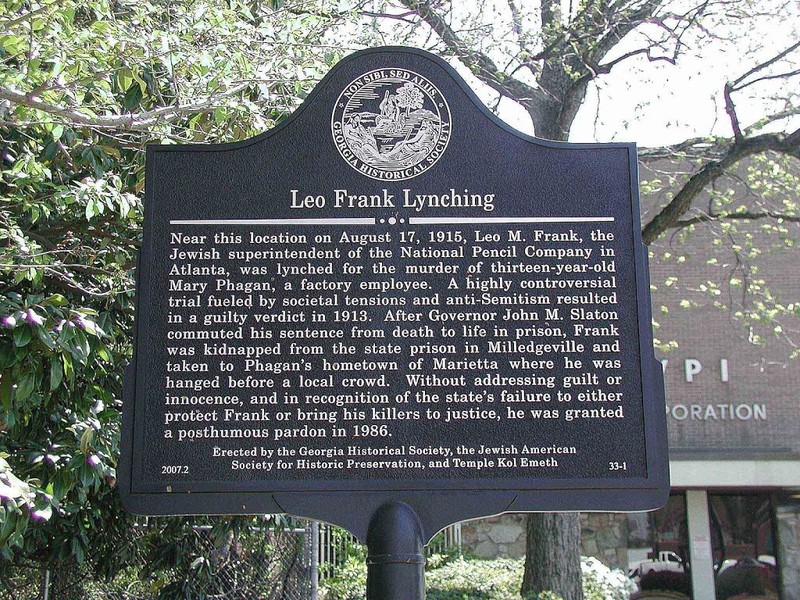 This marker was dedicated in 2008 by the Georgia Historical Society and the Jewish American Society for Historic Preservation.