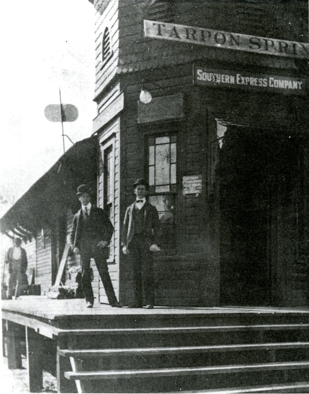 Southern Express Company depot, Tarpon Springs, 1900. 