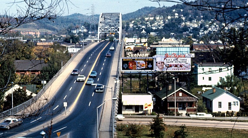 South End of Patrick Street Bridge, Summer 1964. Photo courtesy mywvhome.com