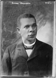 A photo of young Booker T. Washington.