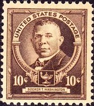 Ten-cent Booker T. Washington stamp.