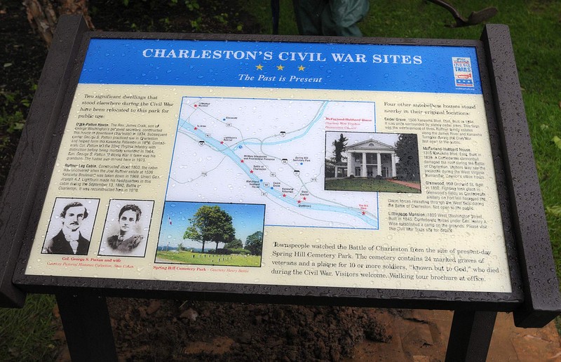 Interpretive sign for the homes.