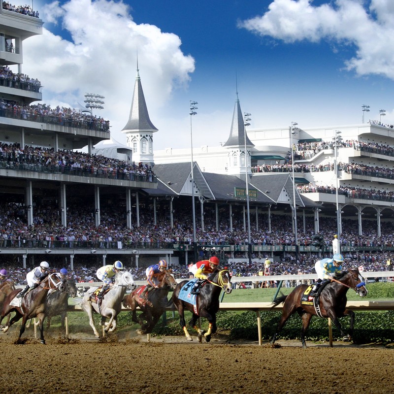 A race at the Downs (image from Churchill Downs)