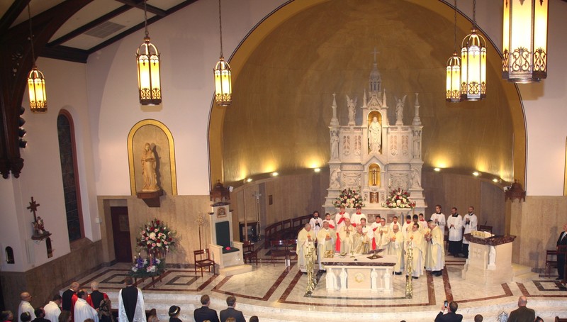 Interior of the sanctuary after the renovation in early 2017