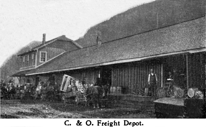 The C&O Freight Depot in Charleston, WV, that unloaded 800 train cars per month on average.