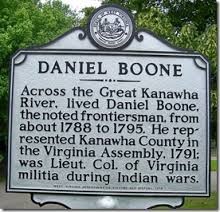 Daniel Boone Park Highway Marker