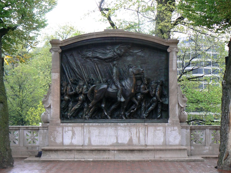 Shaw Memorial, front (image from Friends of the Public Garden)