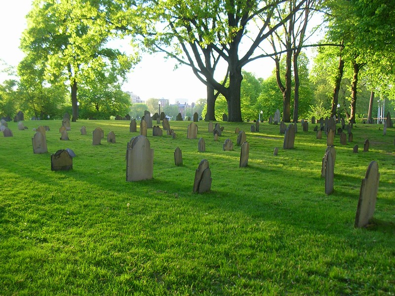 Central Burying Ground in Boston Common (image from Wikimedia)