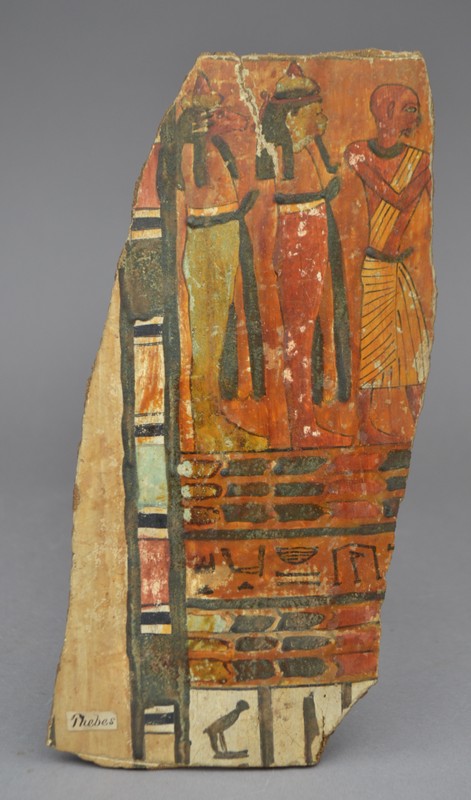Mummy case fragment from the Ancient World collection (image from The Boston Children's Museum)