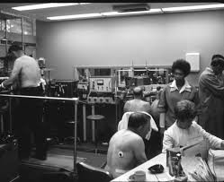 Patients at Dr. Donald  L. Rasmussen's Black lung research clinic