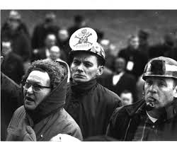 Protesters at Black lung ralley in Charleston, 1969