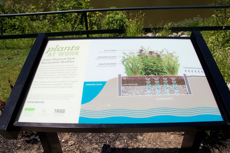 An informational sign within the park.