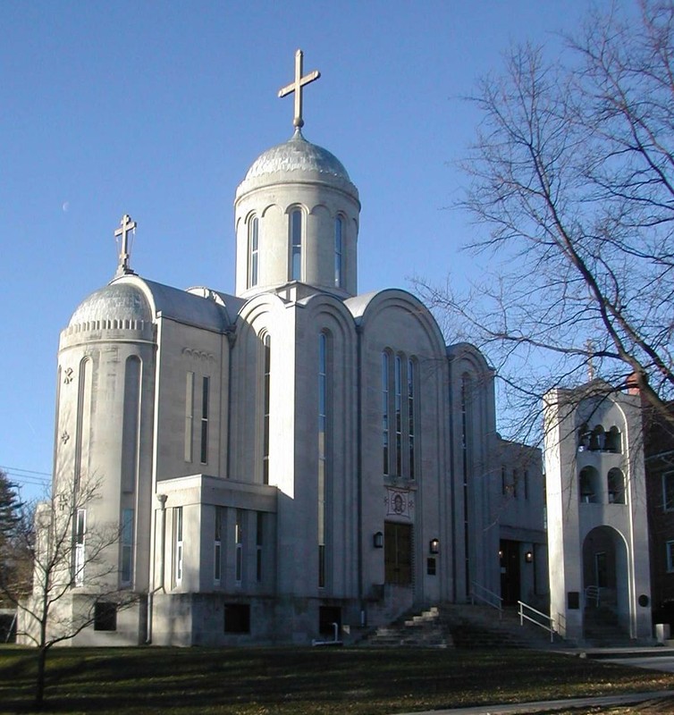 The cathedral was completed in the early 1960s and the bell tower was added in 1988