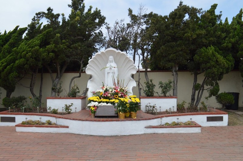 Mother Maria Statue outside the Monastery